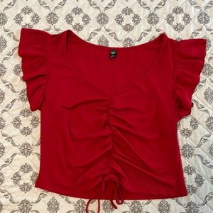 SHEIN Curve Crop Top